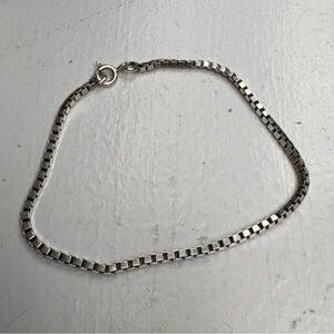 Silver Box Chain Bracelet